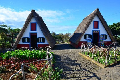 From Funchal: East Tour Madeira 4x4 Jipe Tour Santana Houses