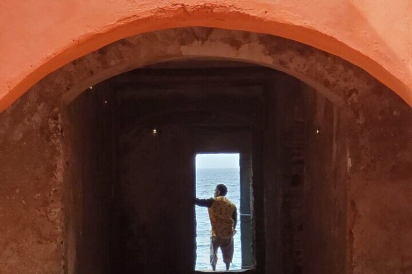 The door of no return in slaves house on Goree