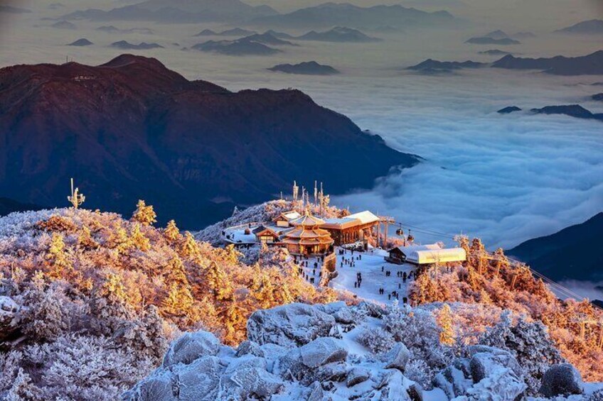 From Seoul Snow-Capped Beauty of Deogyusan National Park