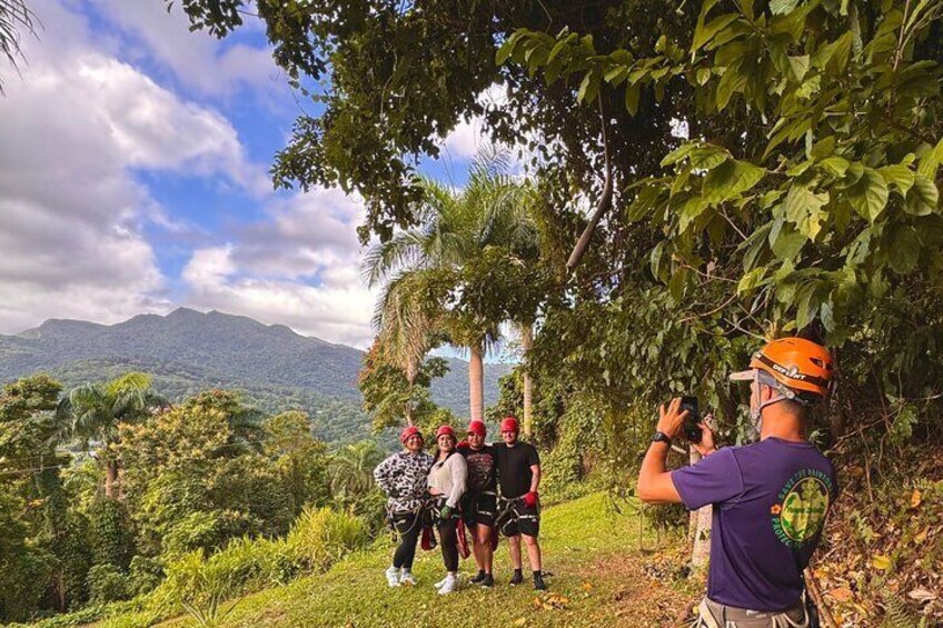 Ziplining at the Rainforest in Puerto Rico