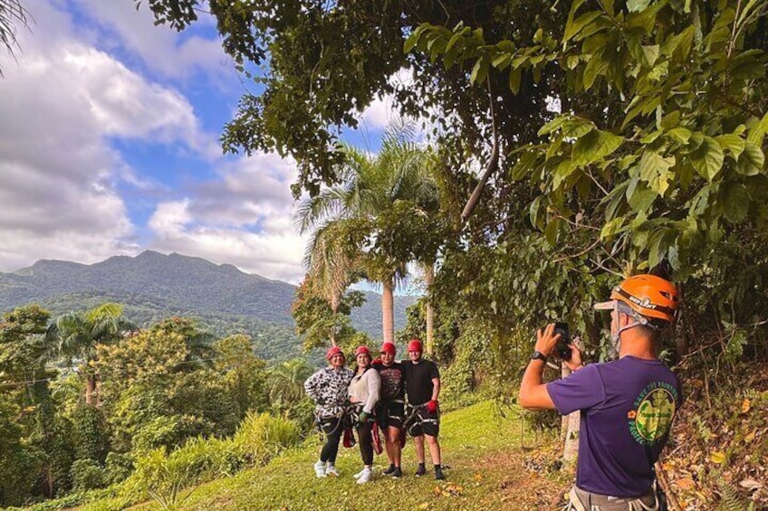 Ziplining at the Rainforest in Puerto Rico