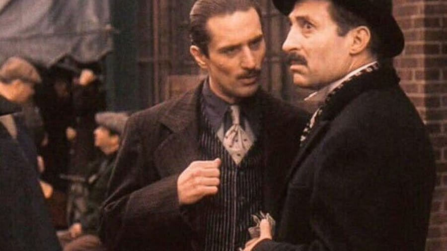Young Vito Corleone played by Robert De Niro