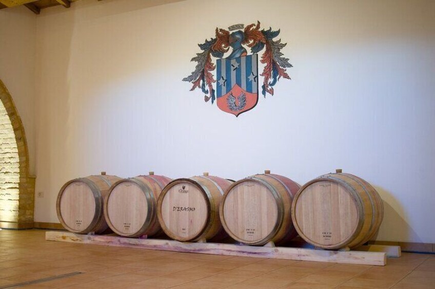 wine barrels