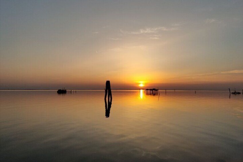 Chioggia : Golden Hour In The Venetian Lagoon By Boat