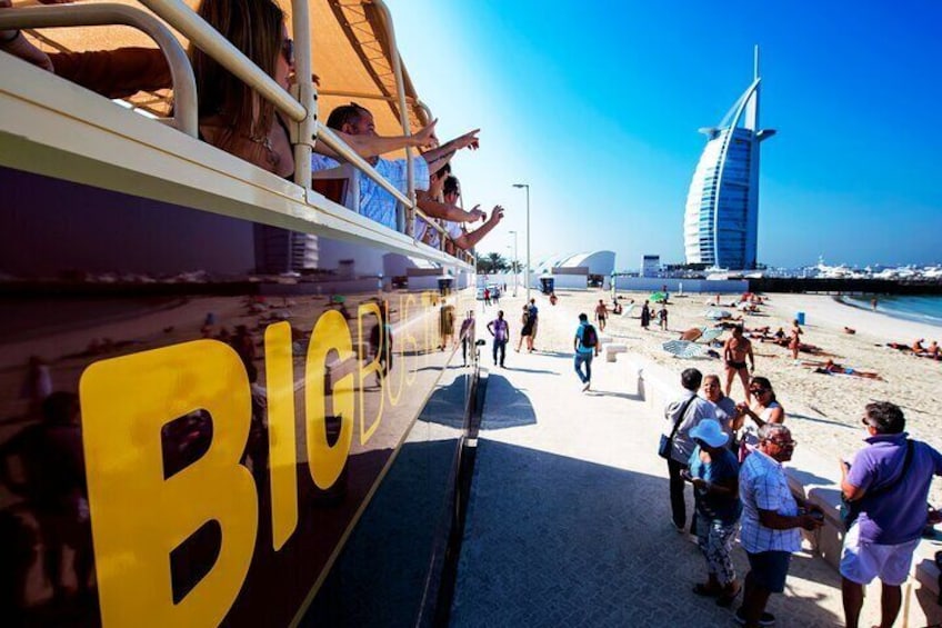 Dubai Desert Safari Cruise Bus Tour and Marina Dinner Experience