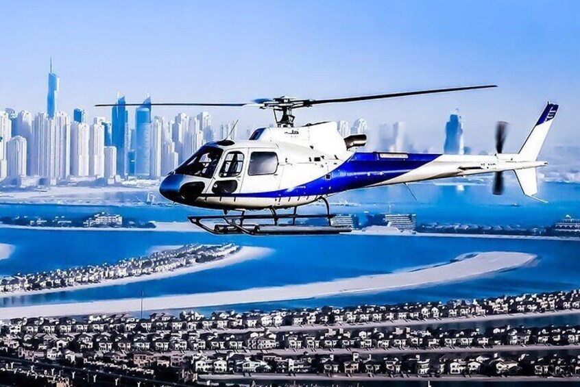 Dubai Skyline Dubai Helicopter Tour with Hotel PickUp and DropOff