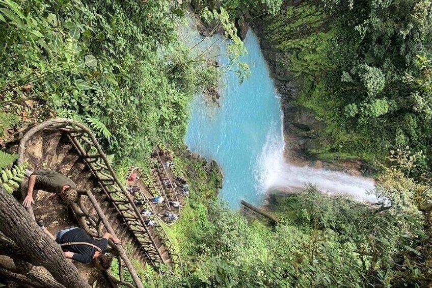 Private Tour of Tubing Rainforest Waterfall and Tenorio Volcano