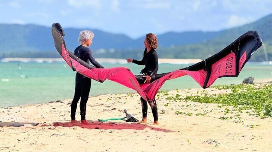 You can become independent kitesurfer with us.