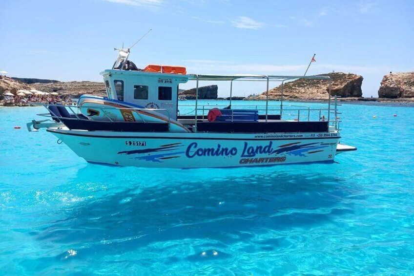 4 Hours Comino Blue or Crystal Lagoon and Sea Caves Cruise 