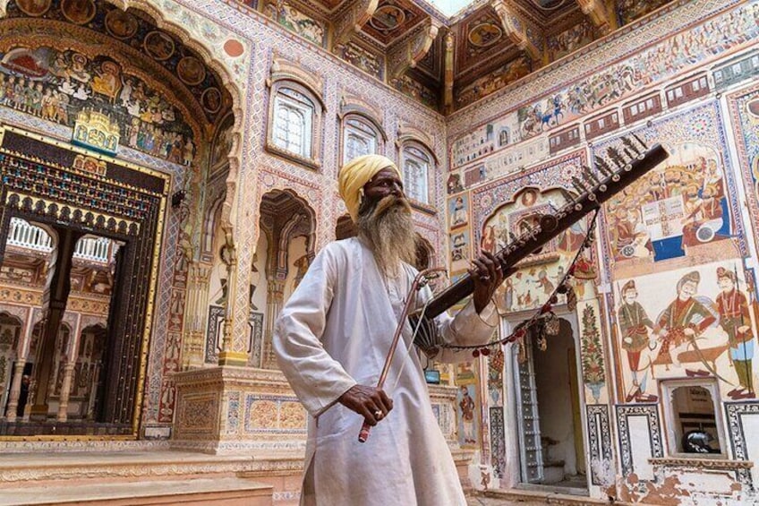 Musician at Nawalgarh Haveli