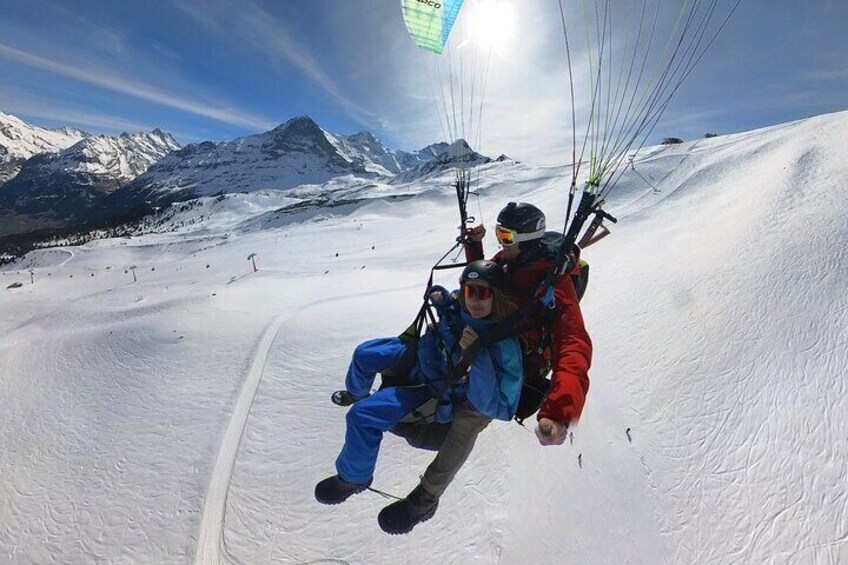 Grindelwald Paragliding Tandem Flights from Männlichen Ski Resort