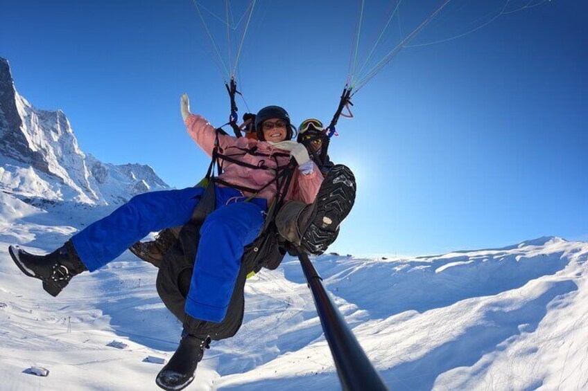 Grindelwald Paragliding Tandem Flights from Männlichen Ski Resort