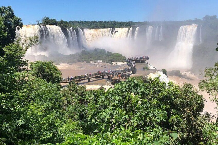 Waterfalls Brazil and Argentina on the same day