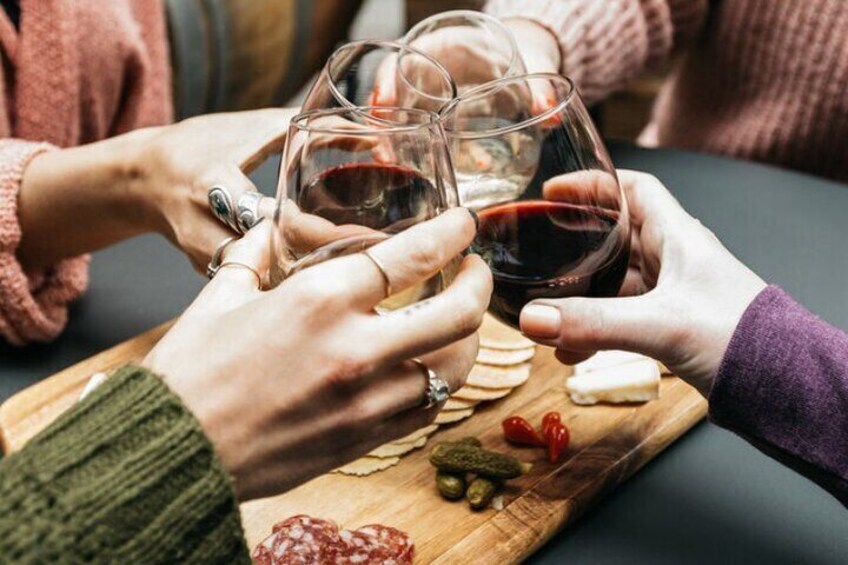 Wine Tasting with Cheese, Charcuterie, and Dessert 