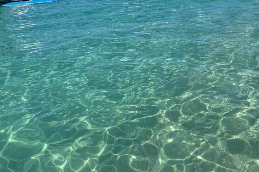 Clarity of our waters, very calm perfect for swimming 