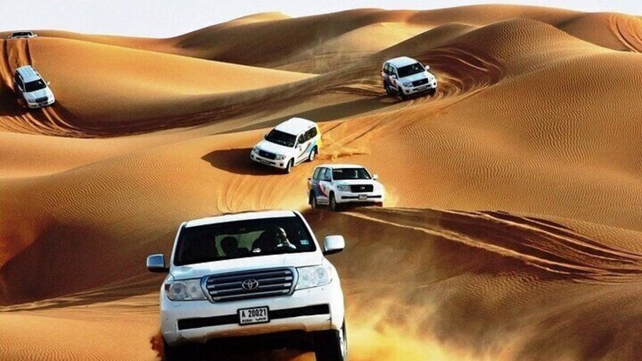 Red Dune Safari with 4x4 Pick up and Camel Ride plus BBQ