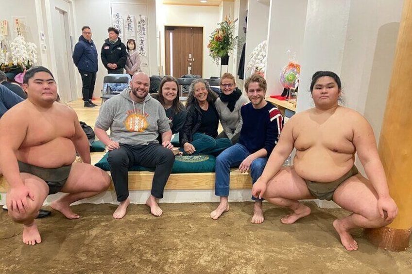 Tokyo VIP Sumo Practice & Chanko Lunch with Sumo wrestler