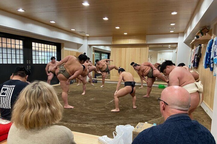 Tokyo VIP Sumo Practice & Chanko Lunch with Sumo wrestler