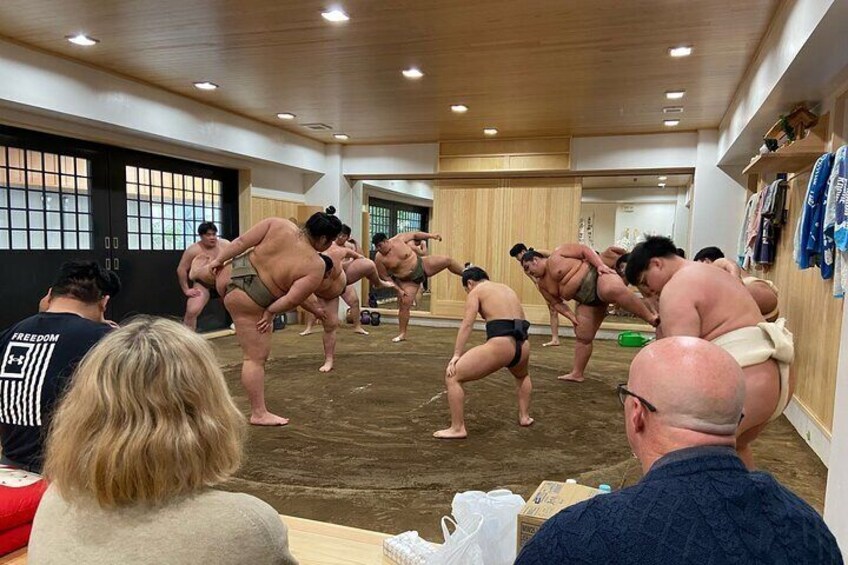 Tokyo VIP Sumo Practice & Chanko Lunch with Sumo wrestler