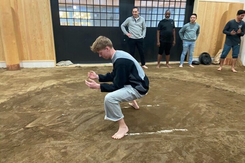 Tokyo VIP Sumo Practice & Chanko Lunch with Sumo wrestler