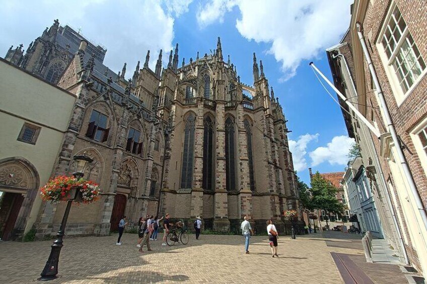 Behind the dom church Utrecht