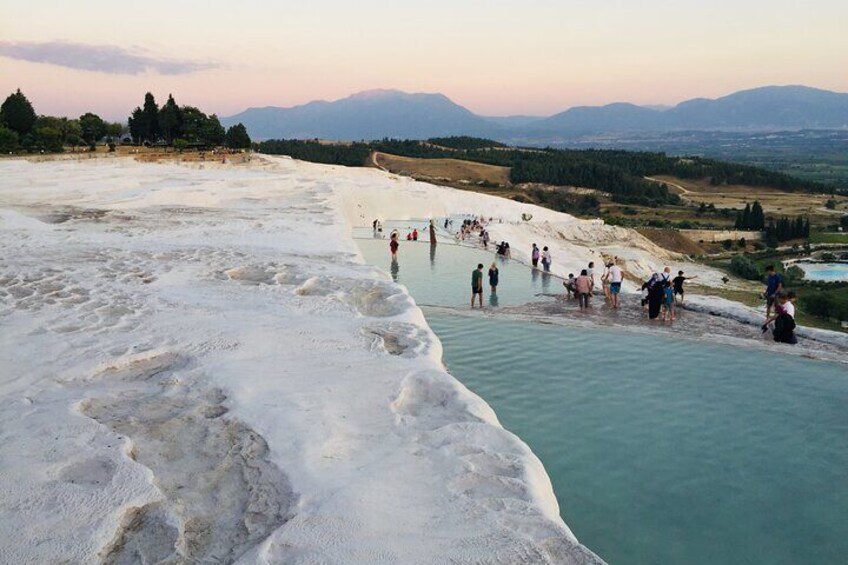 Pamukkale, travertines, Cleopatra Pools cotton castle daily Tour 