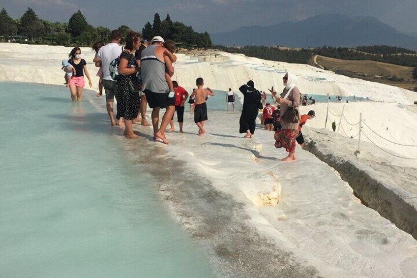 Pamukkale, travertines, Cleopatra Pools cotton castle daily Tour 