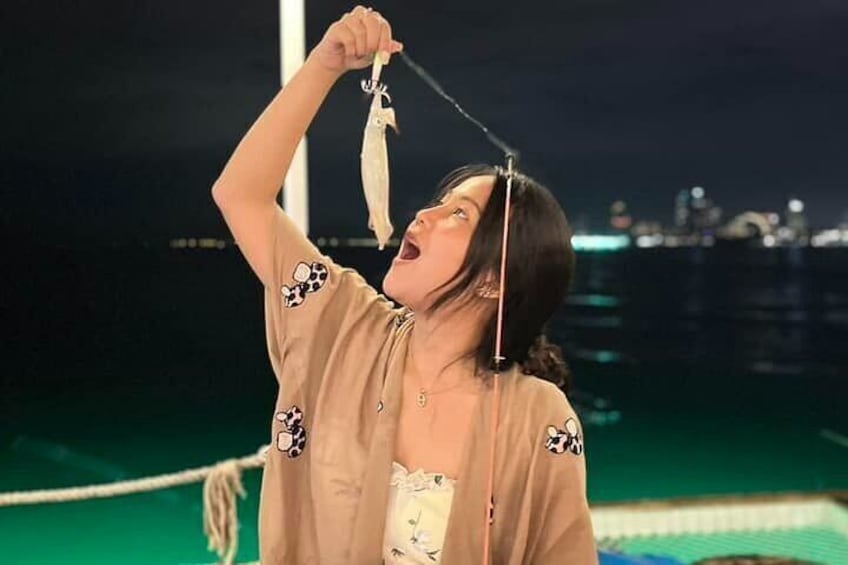 Exclusive Squid Fishing on Chic Floating Café from Pattaya