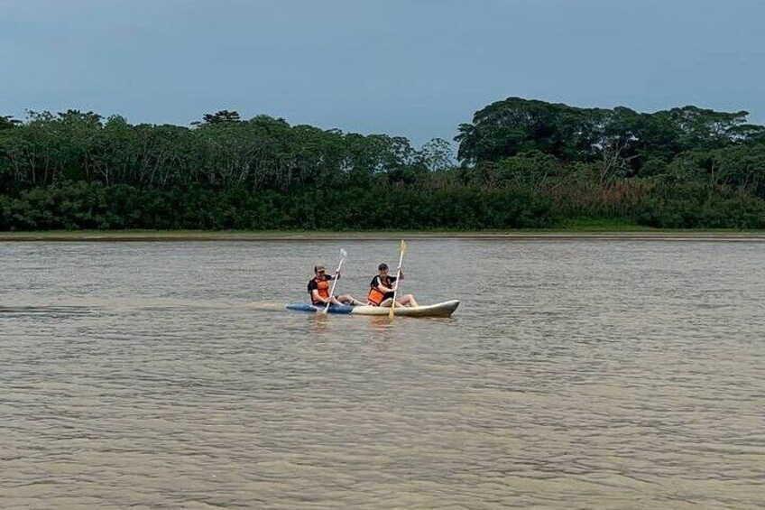 Kayaking on the river