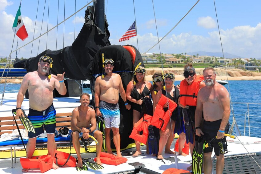 Shared Snorkeling Catamaran with Open Bar & Music - Los Cabos