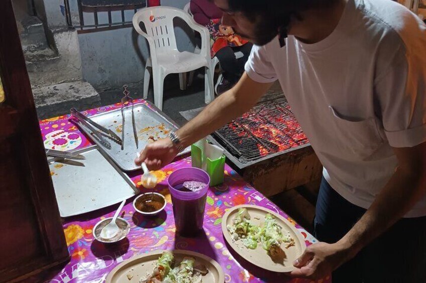 Taco Tour in Oaxaca Trying Your Bike Street Food