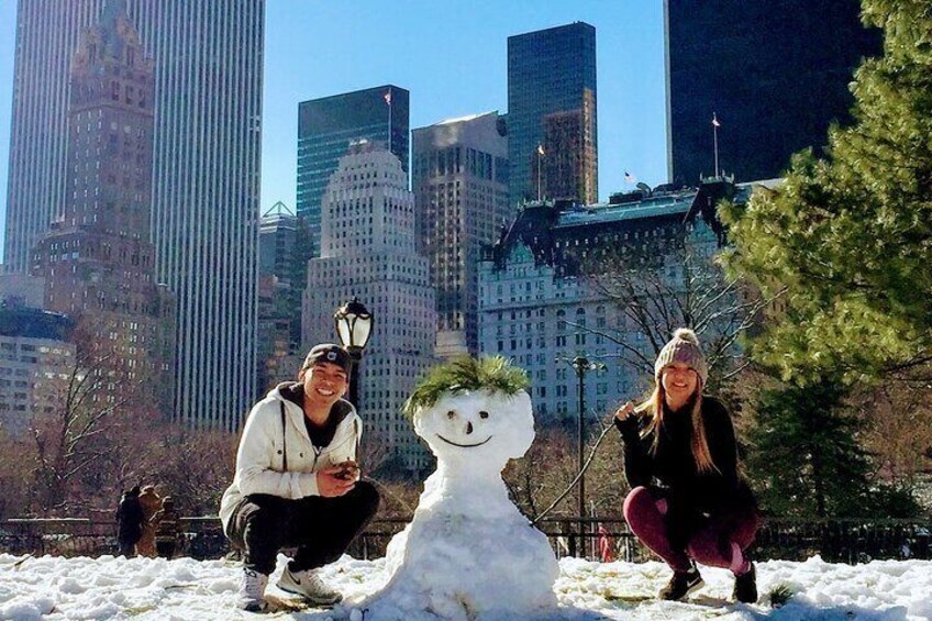 A Snowman in Central Park!