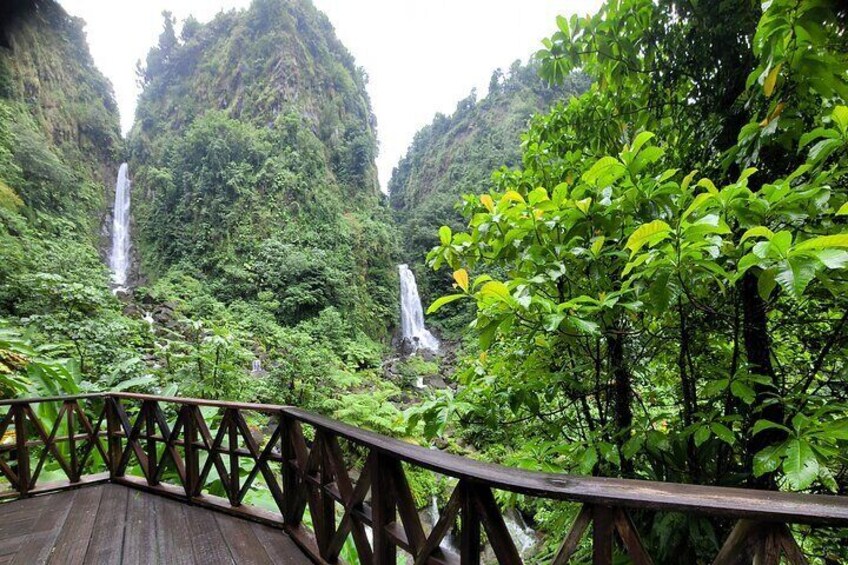 The Trafalgar waterfalls. These are two different water sources which meets at the same area.