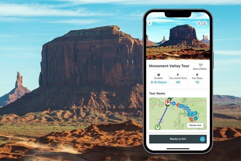 Monument Valley Self-Guided Audio Tour, Arizona four corners