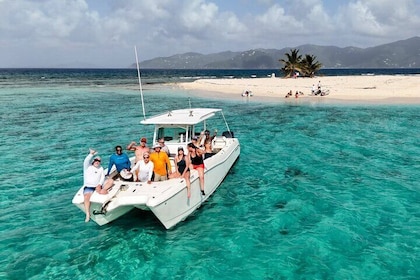 Private British Virgin Islands Full Day Charter on 32' Power Cat