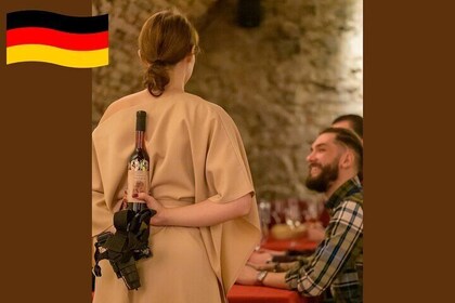Wine tasting in the dark! (in German)