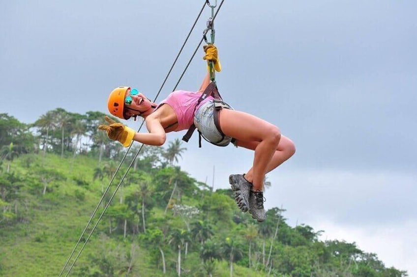 Zipline, Horse, Buggy and Macao Beach, Water Cave with Lunch
