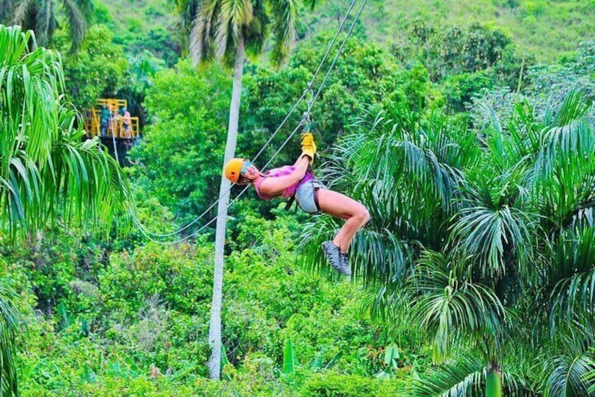 Zipline, Horse, Buggy and Macao Beach, Water Cave with Lunch