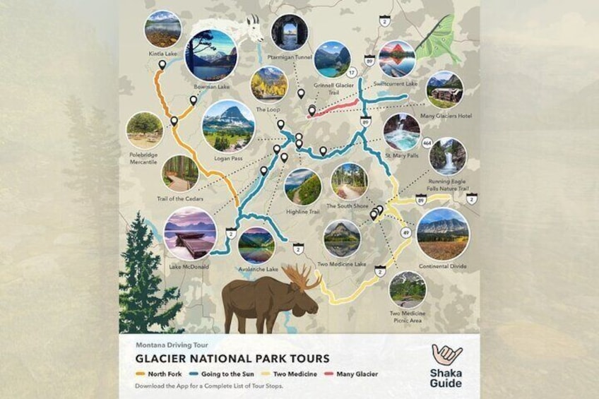 Glacier National Park North Fork Audio Tour Guide