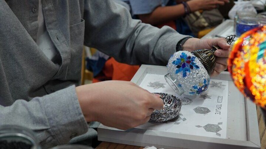 Traditional Turkish Mosaic Lamp and Candle Holder Workshop