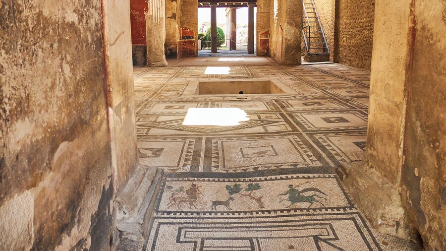 Shore Excursions: Guided tour of Pompeii with tickets and guide included.