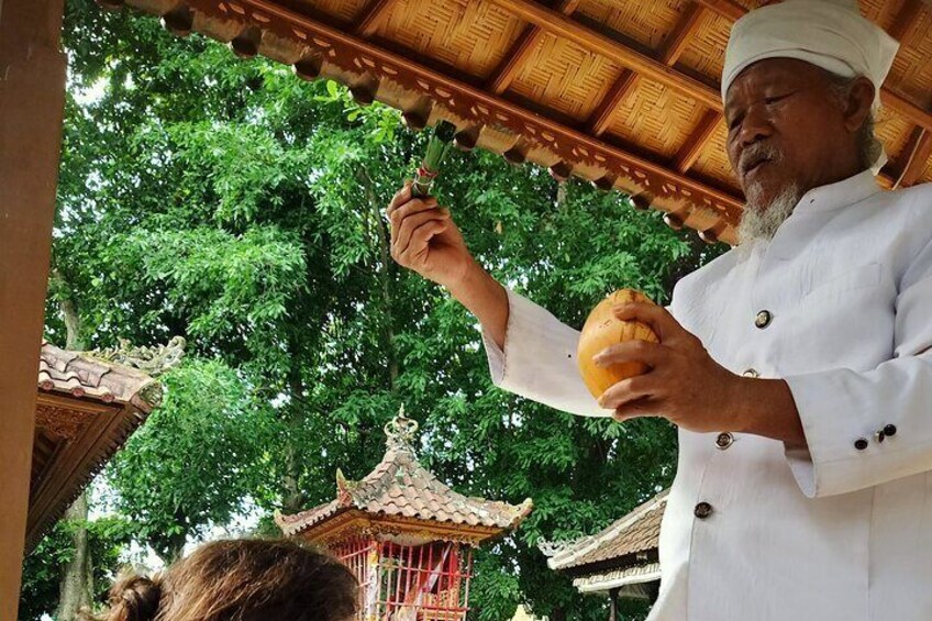 Bali Spiritual Shamanic-Palm Reading, Temple Healing Tour