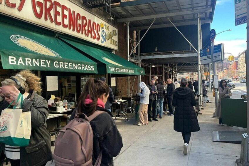 Start your day like a local at Barney Greengrass, the legendary Upper West Side deli featured on the Ultimate NYC Experience tour.