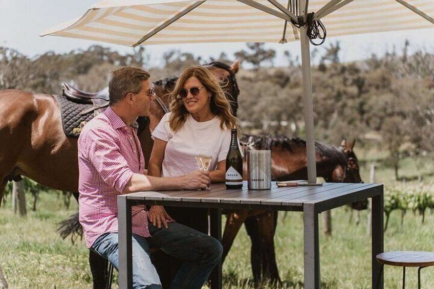 Romantic Horse Trail Ride with Wine and Food in Adelaide Hills