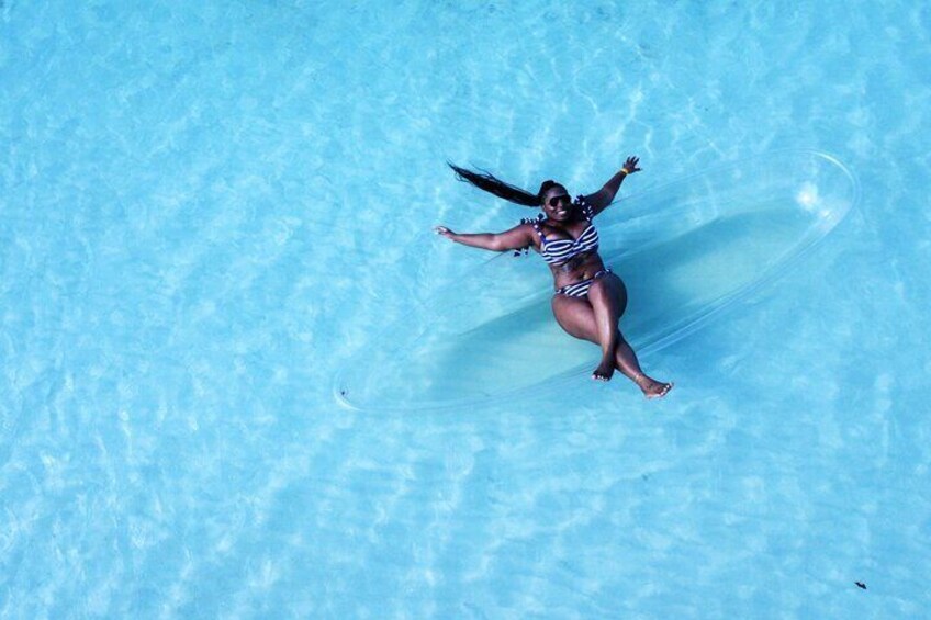 Clear Kayak Drone Photoshoot