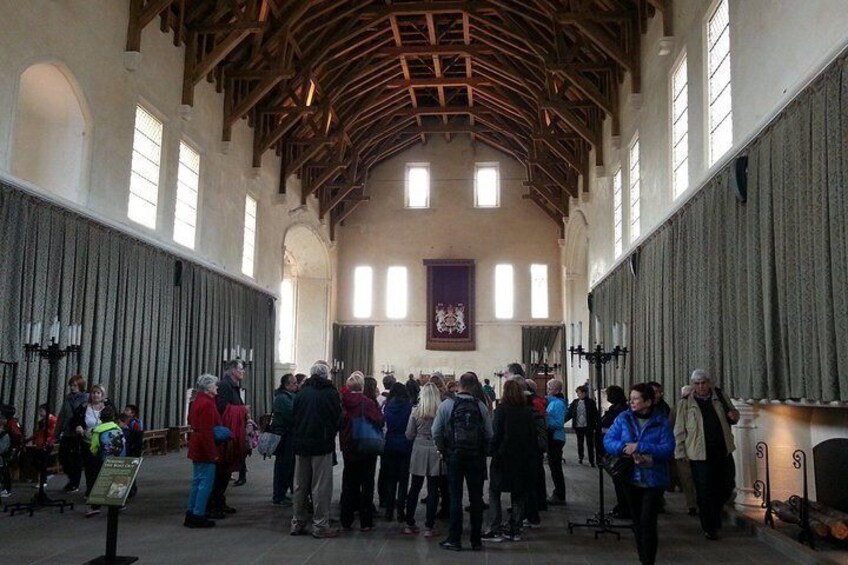 Inside the Great Hall at Stirling Castle