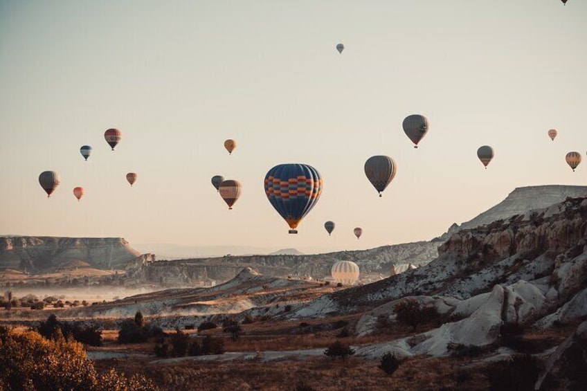 One Hour Cappadocia Hot Air Balloon Tour on Fairy Chimneys