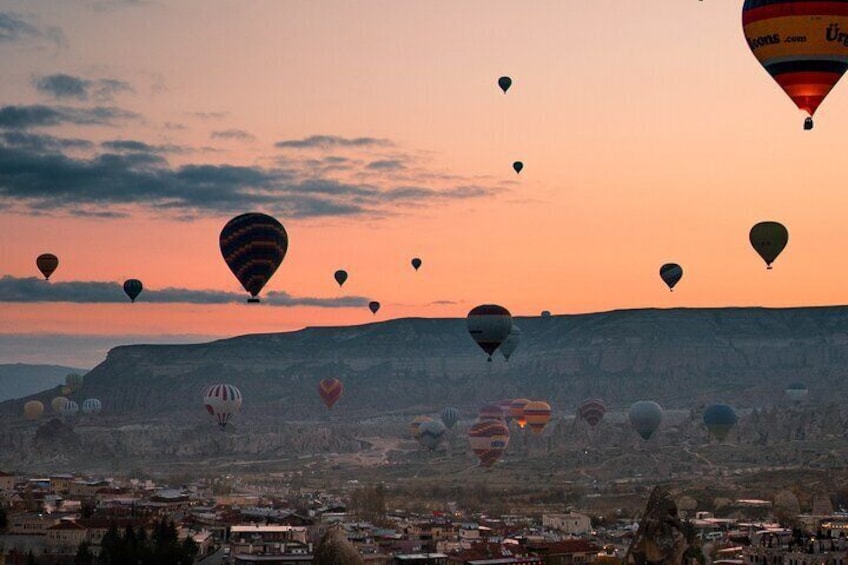 One Hour Cappadocia Hot Air Balloon Tour on Fairy Chimneys