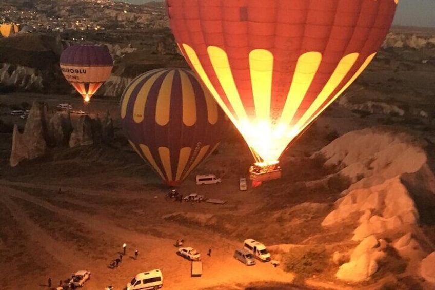 an image from a balloon basket