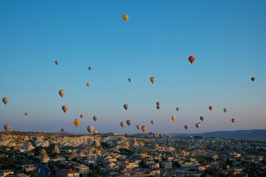 One Hour Cappadocia Hot Air Balloon Tour on Fairy Chimneys